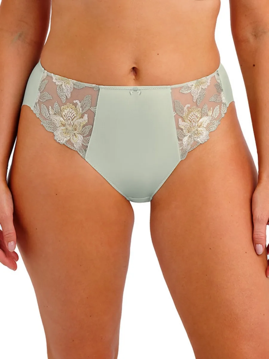 Womens Magdalena Brief - Green Polyamide - Size X-Small - Fantasie - FashionsVida