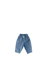 Pantalone vita elasticizzata BLU CHIARO 18M