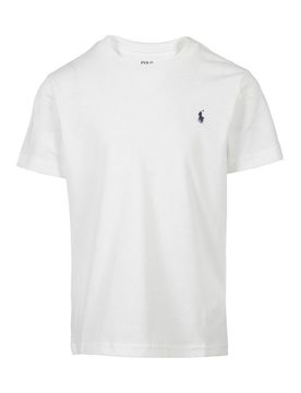 T-shirt in jersey di cotone con ricamo logo