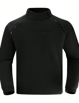 Nuevo sudadera con capucha para hombre de otoño/invierno, sudadera táctica cálida para exteriores, adecuada para uso interior y exterior, ciclismo, - Shein - FashionsVida