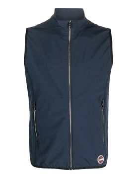 Gilet smanicato con dettaglio logo