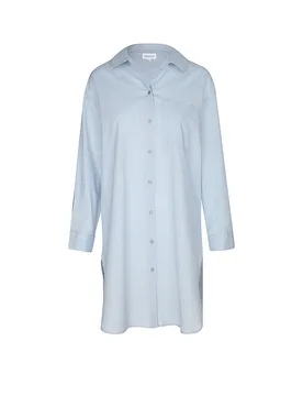 Damen Hemdbluse Marseille hellblau L W - DARLING HARBOUR - FashionsVida