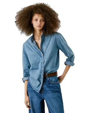 Camicia A Maniche Lunghe Regular Denim 3V3 S