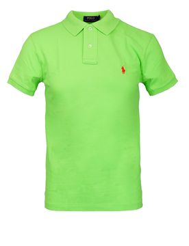 Polo gialla in cotone piqué