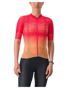 Maglia A Maniche Corte Climber´s 2.0 Hibiscus / Light Orange - Castelli - FashionsVida