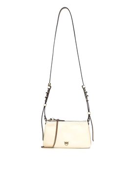 Borsa a tracolla in pelle Mini Double Bag