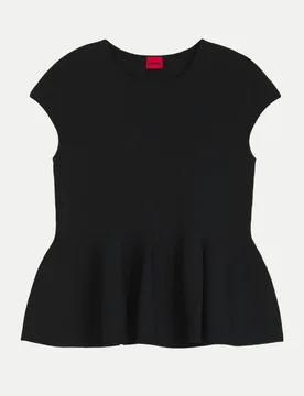 HUGO Strick-Top Siefata Schwarz M - Hugo Boss - FashionsVida