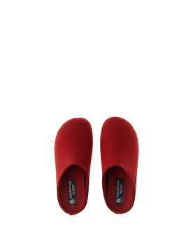 Ciabatte in feltro ROSSO 38 - Haflinger - FashionsVida