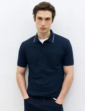 Polo manga corta micro pique hombre - Dustin - FashionsVida