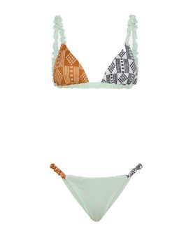 Bikini Triangolo Fantasia Verde/marrone MF23-0440X1
