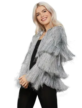 Silberne Festivaljacke für Damen - female - RUBIES NL - FashionsVida