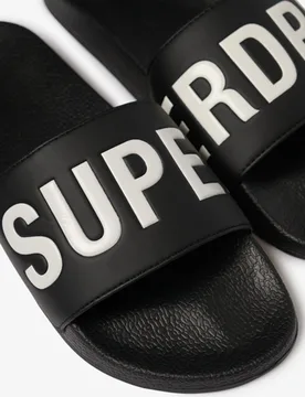 Superdry Herren Pool Sliders Black - Größe: 10-11 - 29.99 - FashionsVida