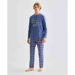 Pijama largo fantasia mixto hombre