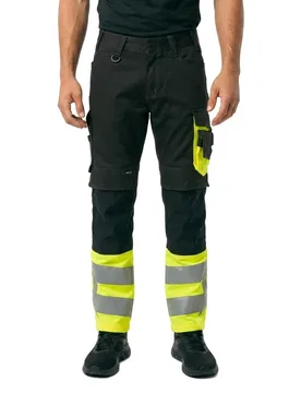 Pantalon De Travail Safe Supreme 15679 Black / Hi-Vis Yellow 48 - MASCOT - FashionsVida