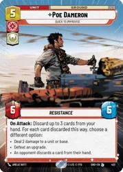 Poe Dameron, Quick to Improvise (Hyperspace Foil)