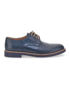 Scarpe Stringate Blu Vera Pelle 600 41