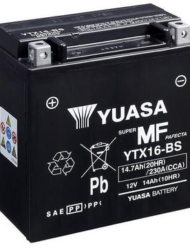 Batteria Moto ytx16 (Sigillata attivata - Factory seal taglia un