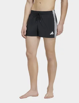 Mens SHORT DA NUOTO 3 STRIPES 3 INCH - Nero, nero nero Uomo taglia L - Adidas - FashionsVida