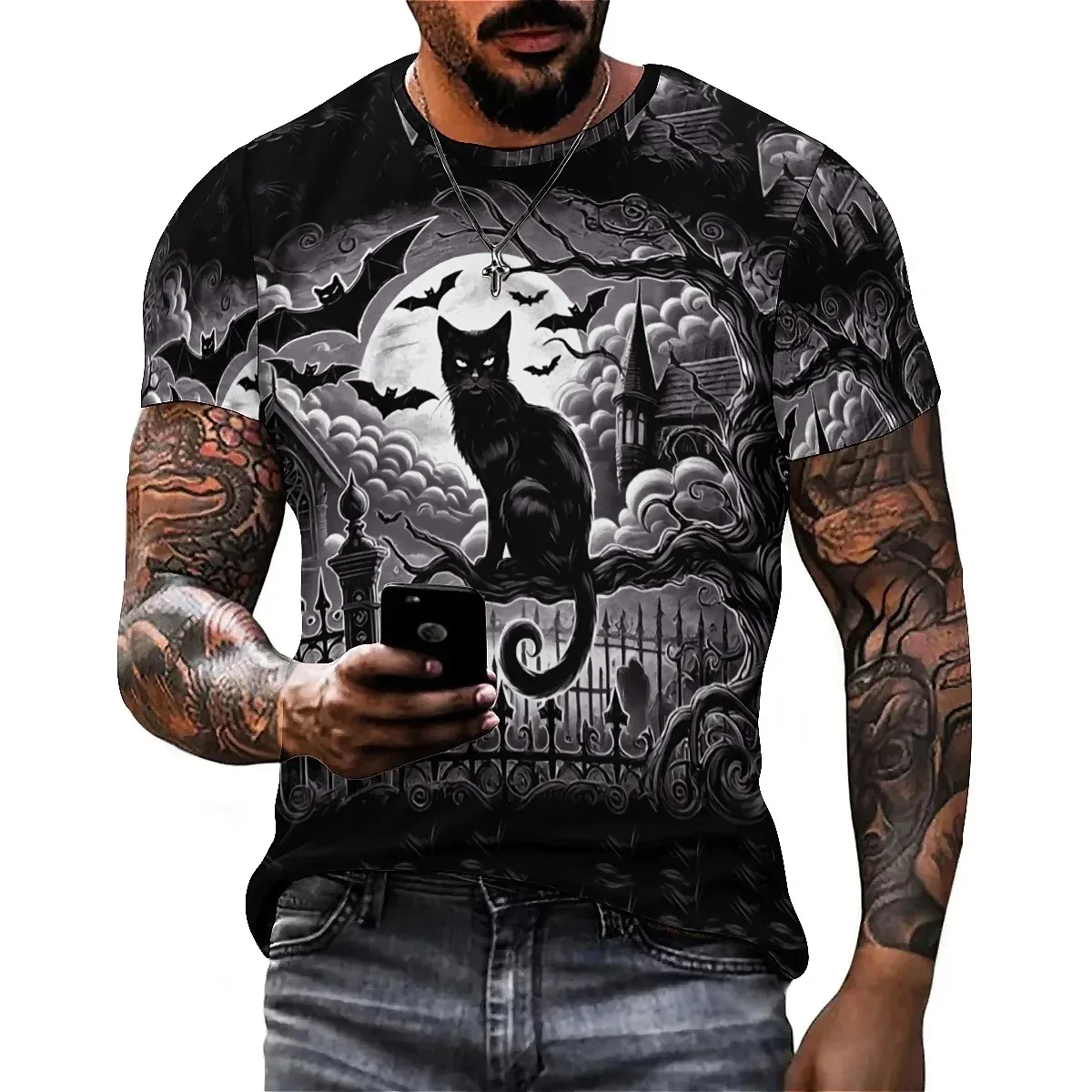 Designer's New Men's Luxury High-End 3D Printed Short-Sleeve T-Shirt - Pullover Style - Aliexpress - FashionsVida