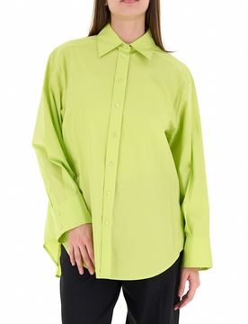 Camicia in cotone VERDE FLUO M