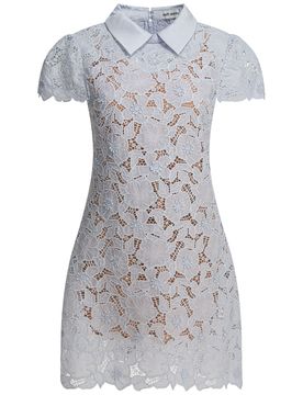 Guipure Lace Mini Dress