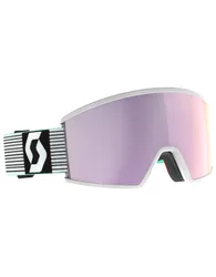 Skibrille Ambit White/Mint Green AMP Lavender Chrome S3 Weiß