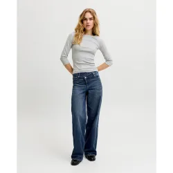 Jack & Jones - Vaquero Tokyo de mujer corte ancho y cintura alta