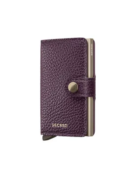 Cartera - Miniwallet Pebble grape rojo oscuro - SECRID - FashionsVida