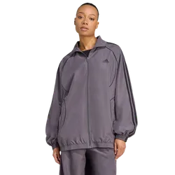 Adicolor Women Track Tops - Grey - Size M (12-14) - Poly Mesh - Grey - Size: Medium