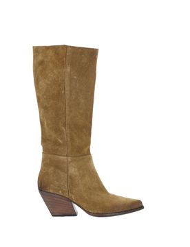 Stivali in pelle COGNAC 38