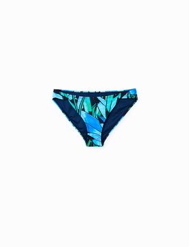 Braguita bikini tropical, Mujer, Azul, XS