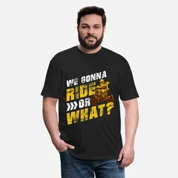 We Gonna Ride 0419 Motorcycle Retro Cafe Racer Gift T-Shirt for Racing bikers 100% cotton printed Graphic clothes All size Tee
