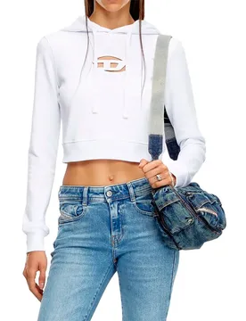 Felpa Con Cappuccio F-slimmy White M