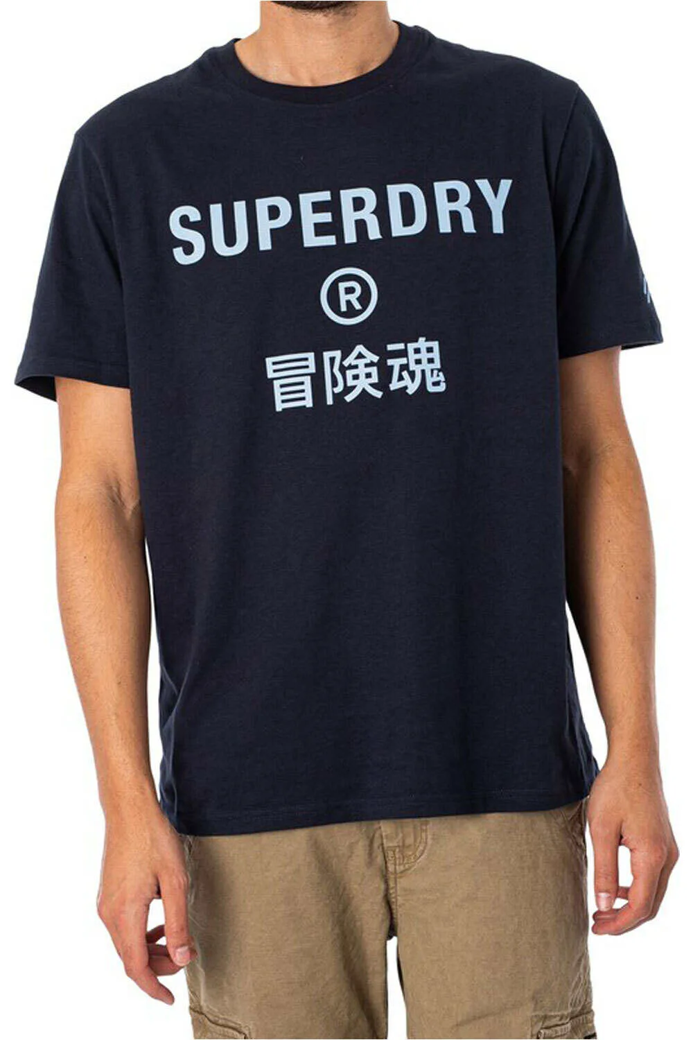 Code core sport camiseta manga corta hombre Marino - Superdry - FashionsVida