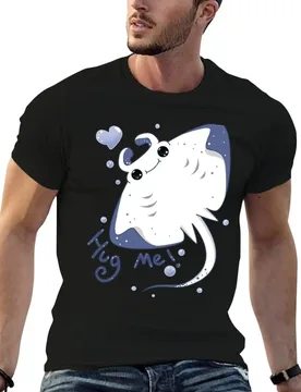 Manta Ray : Hug me! T-Shirt Plus Size Short Sleeve T-Shirt - Aliexpress - FashionsVida