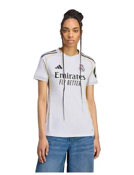 T-shirt à Manches Courtes Domicile Real Madrid 25/26 White XS - Adidas - FashionsVida