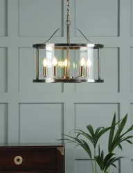 Harrington 5 Light Pendant Light Antique Brass