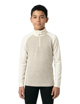 T-shirt à Manches Longues Avec Demi-zip Duo Active Merino Raw White 14 Années Garçon,Fille - Devold Of Norway - FashionsVida