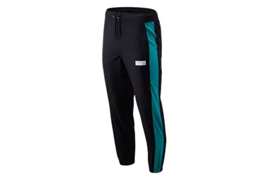 New - Athletics Windbreaker Pants - Hose-Jogger - schwarz türkis - Herren - Size: XL