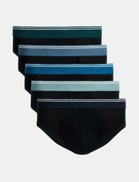 Pk Pure Cotton Cool & Fresh™ Slips Black Mix male - M&S - FashionsVida