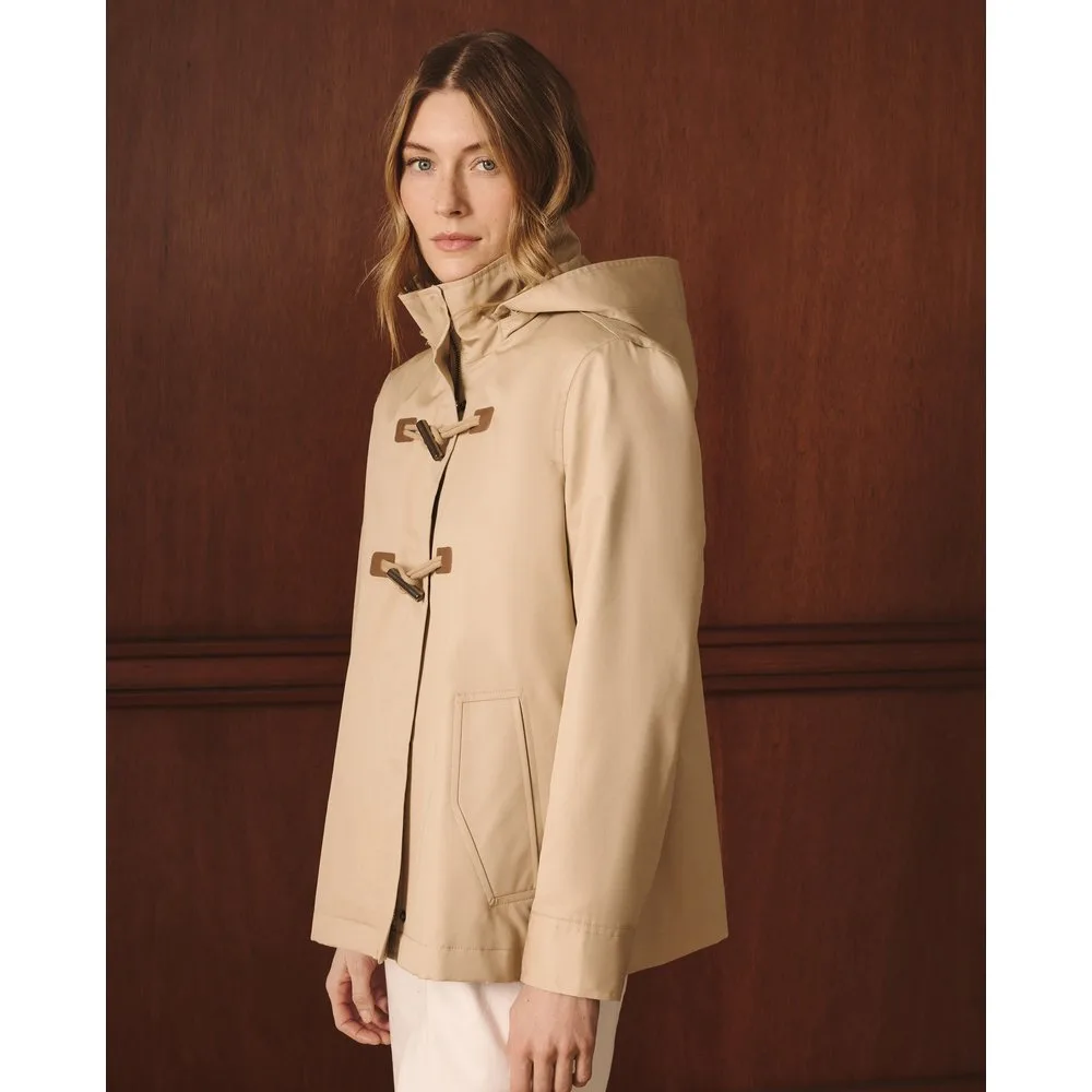 Gabardina corta con alamares de mujer - Lloyd's - FashionsVida