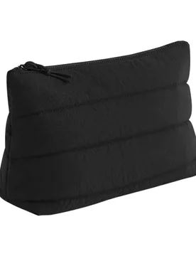 Quilted Accessory Bag - Black - Size: One Size - BagBase - FashionsVida