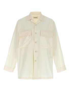 Jil Sander Camicia da ricamo a logo
