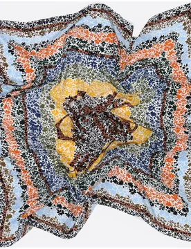 Pañuelo de mujer flores y logo - Bimba y Lola - FashionsVida