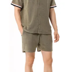 Mens Beige Khaki Lio Terry Short - Male - Beige - X-Large