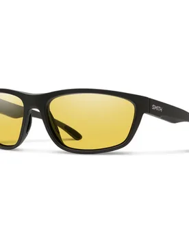 Redding Polarized Sunglasses Matte Black Polar Low Light Yellow One Size Men - SMITH - FashionsVida