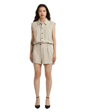 Combinaison Sans Manches Summer Regular Fit Dark Brick 2XS - G-Star - FashionsVida
