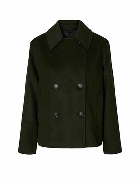 Chaqueta de lana SLFALMA oliva 40