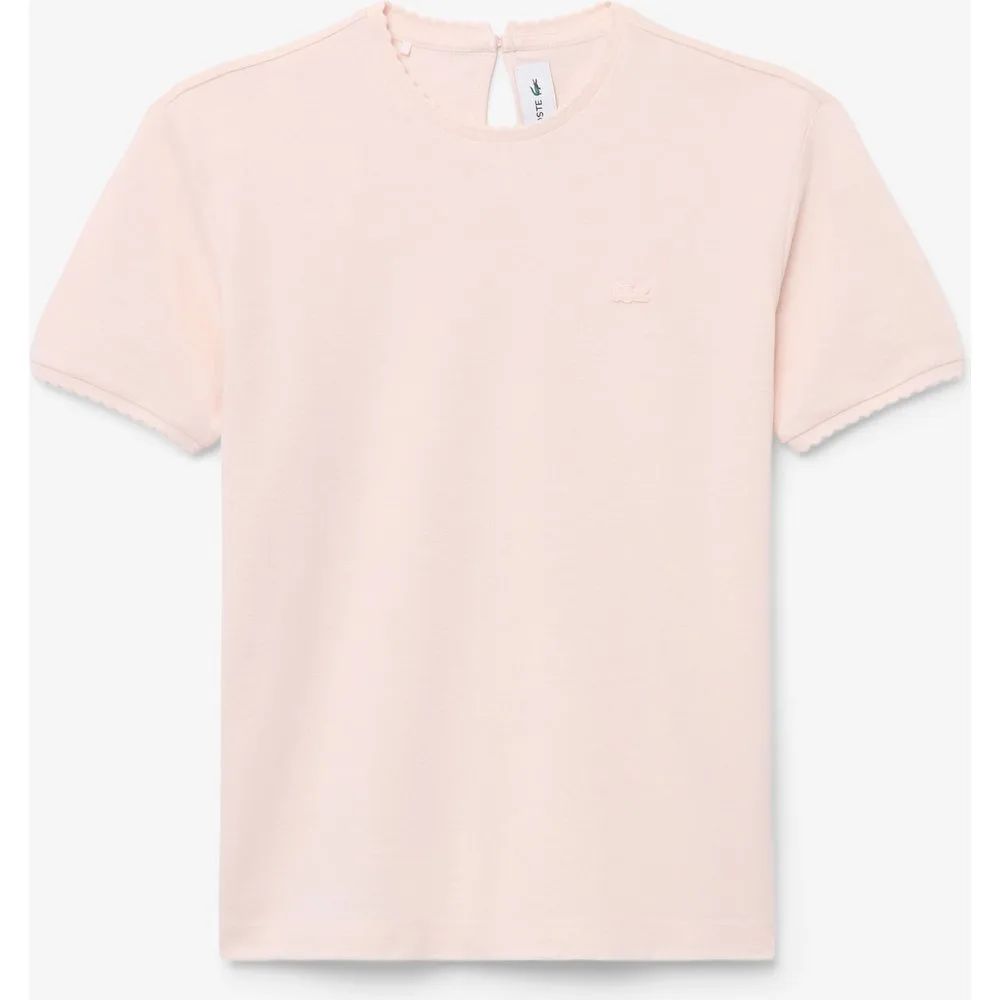 Lacoste - En rosa de manga corta - Lacoste - FashionsVida