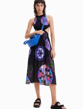 Vestido midi cut-outs M. Christian Lacroix, Mujer, Viscosa, XL